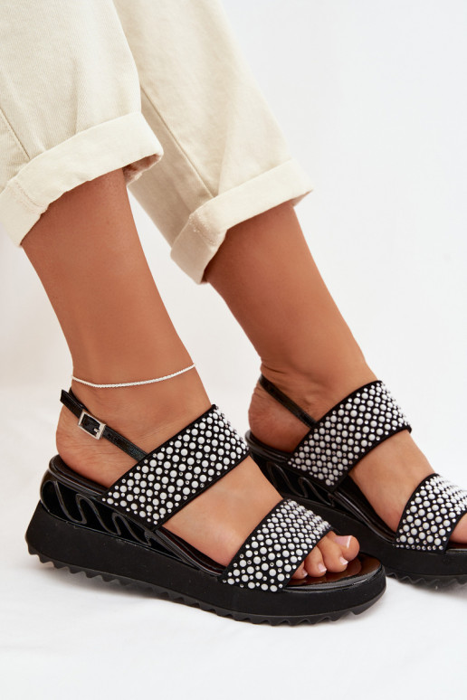 Leer Sandalen van suède Met Decoratie D&A CR61-3067 zInart