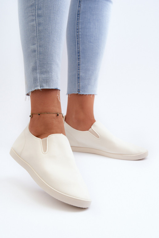 Dames Sneakers vrijetijdsschoenen Slip-On beige Lovinia