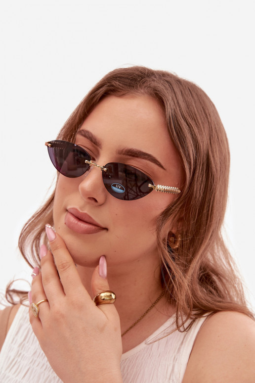 Zonnebril DamesFiltrem UV donkerblauIn