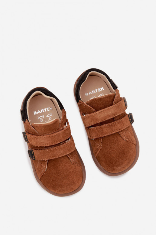 Leer schoenen Barefoot Kinderen Bartek 8600363 bruine kleur