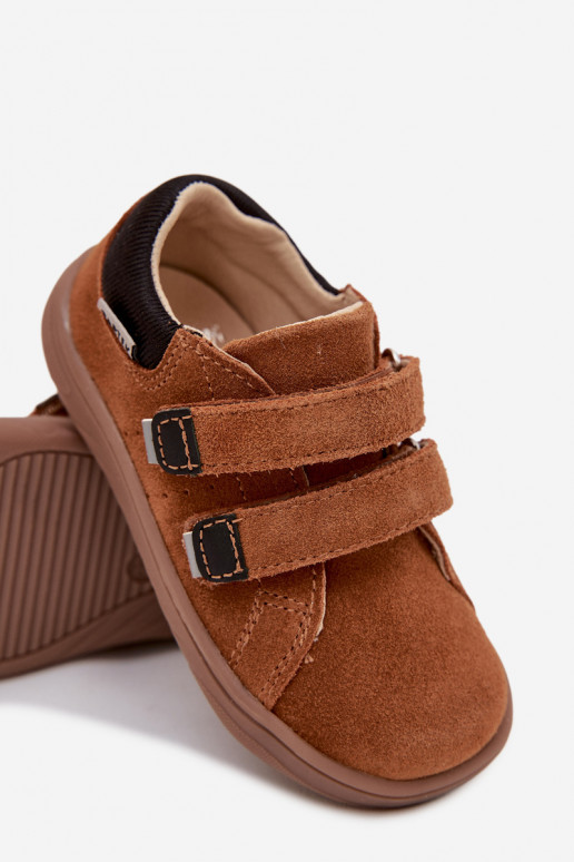 Leer schoenen Barefoot Kinderen Bartek 8600363 bruine kleur