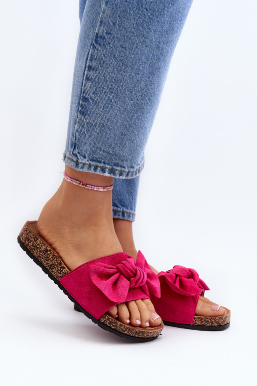 Dames Slippersmet linten roze Ezephira