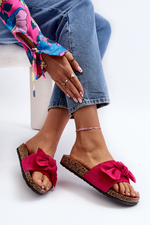 Dames Slippersmet linten roze Ezephira