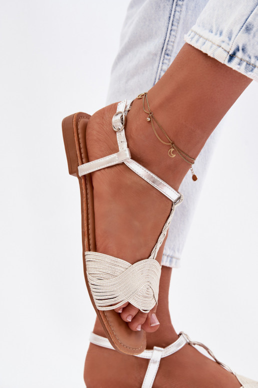 Sandalen voor dames zilvere kleur Nexora