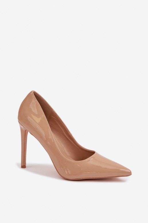 met lakeffect Hakken van ecoleer beige Jonira