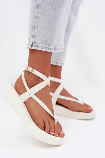 sandalen door de vinger Dames met platform Initte kleur Gelira 2