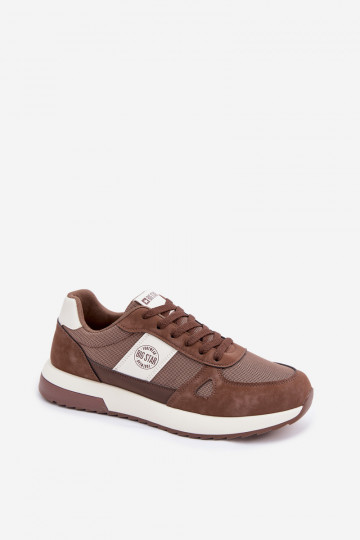 Heren sportschoenen Big Star TT174353 in bruine kleur