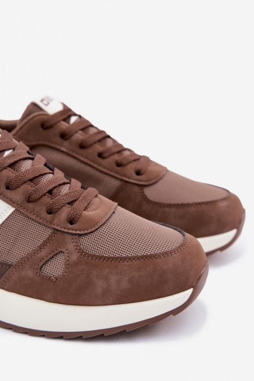 sportschoenen Sneakers model schoenen voor mannen Big Star TT174353 bruine kleur