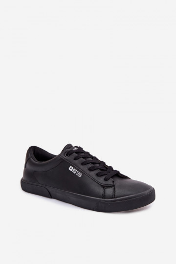 Heren casual schoenen van kunstleer Big Star TT174002 in zwarte kleur