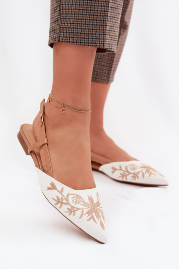 Vrouwen sandalen met platte zool in bruine kleur Grelia 2