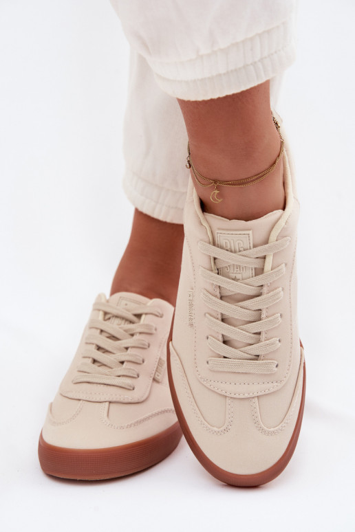 Sneakers model schoenen Dames materiaal Big Star TT274358 beige