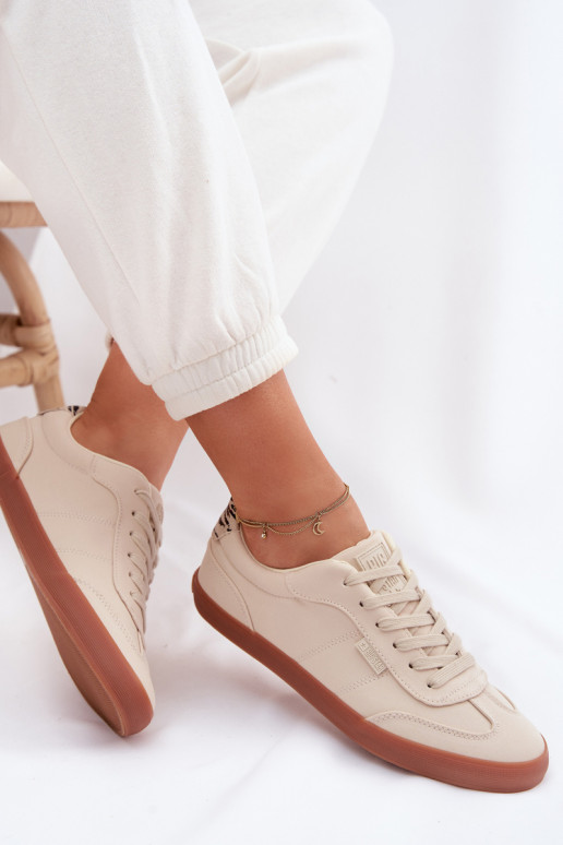 Sneakers model schoenen Dames materiaal Big Star TT274358 beige