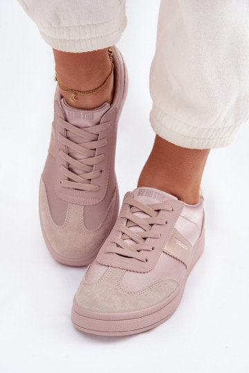 Dames sneakers in sportieve stijl Big Star TT274157 roze