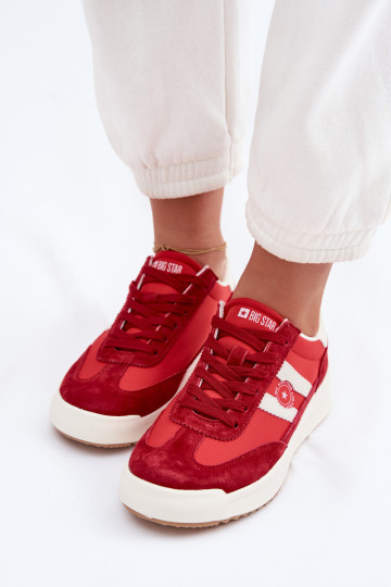 Dames sneakers in sportieve stijl Big Star TT274158 rood