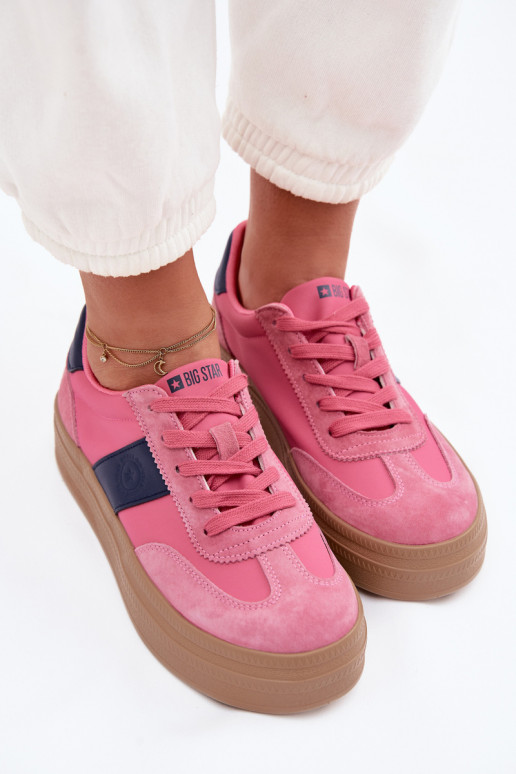 van suède Sneakers model schoenen Dames Big Star TT274164 roze