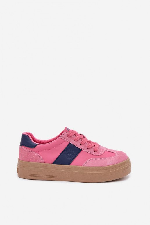 van suède Sneakers model schoenen Dames Big Star TT274164 roze