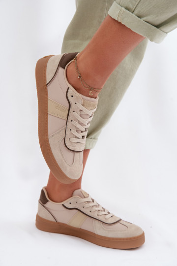 Dames sneakers in sportieve stijl Big Star TT274174 zandkleur
