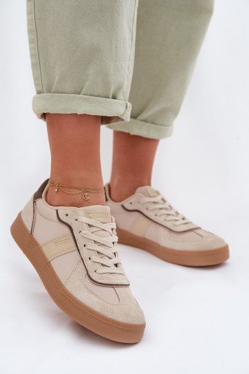 Dames sneakers in sportieve stijl Big Star TT274174 zandkleur 2