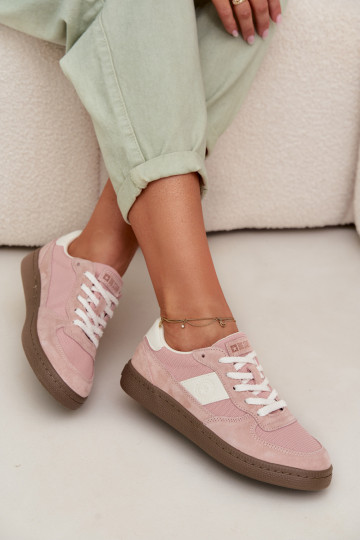 Dames sneakers in sportieve stijl Big Star TT274175 roze