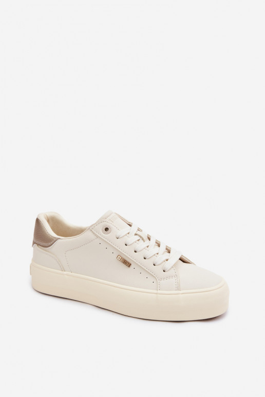 Sneakers model schoenen met platform Big Star TT274806 beige