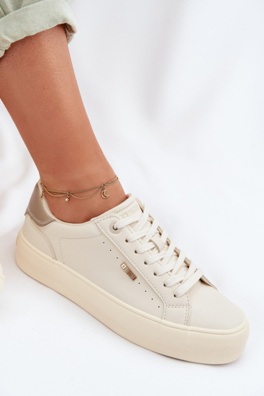 Sneakers model schoenen met platform Big Star TT274806 beige