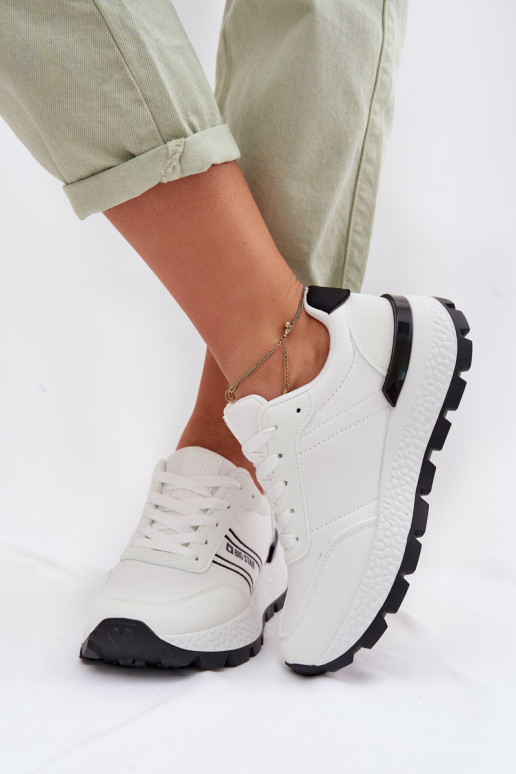 Sneakers model schoenen Dames met platform Big Star TT274882 Hi-Poly System Initte kleur