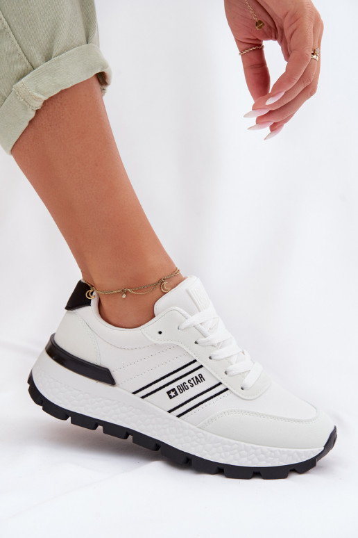 Sneakers model schoenen Dames met platform Big Star TT274882 Hi-Poly System Initte kleur