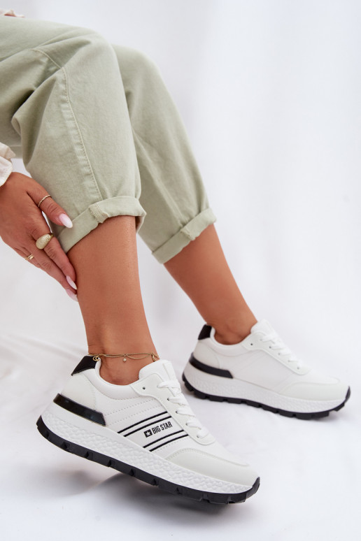 Sneakers model schoenen Dames met platform Big Star TT274882 Hi-Poly System Initte kleur