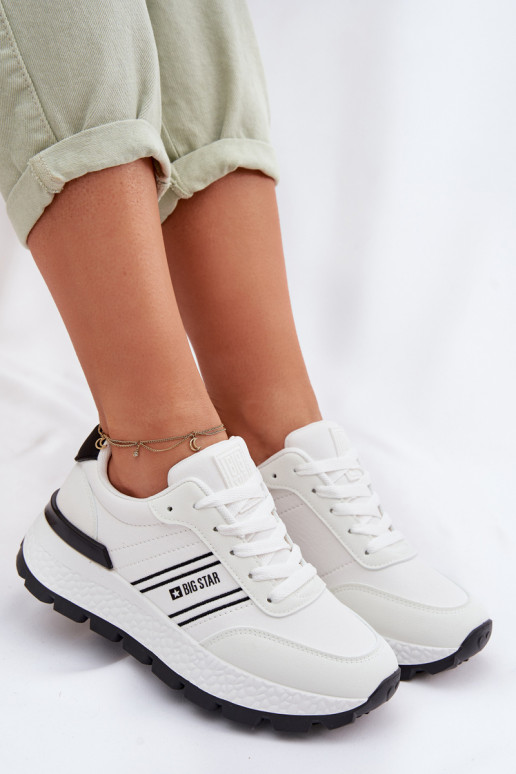 Sneakers model schoenen Dames met platform Big Star TT274882 Hi-Poly System Initte kleur