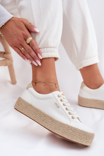 vrijetijdsschoenen Espadrilles met platform Big Star TT274349 Initte kleur