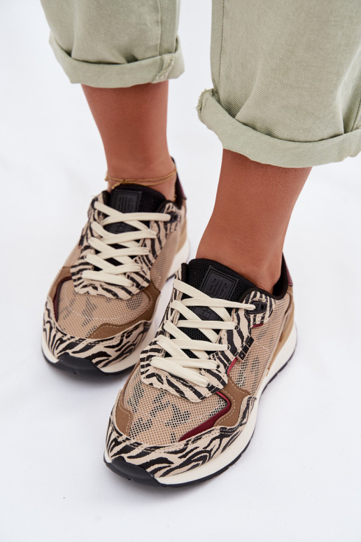 sportschoenen Sneakers model schoenen Dames Met patroon Big Star TT274333 beige