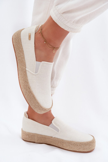 Espadrilles met platform Big Star TT274090 ivoor
