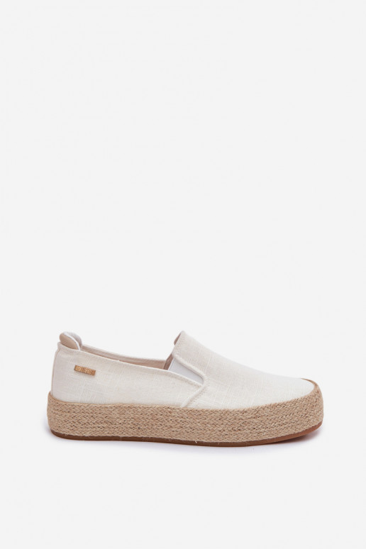 Espadrilles met platform Big Star TT274090 ivoor