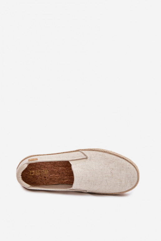Espadrilles met platform Big Star TT274089 beige