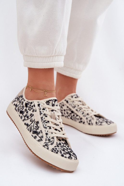 vrijetijdsschoenen Sneakers Dames Big Star TT274842 ivoor