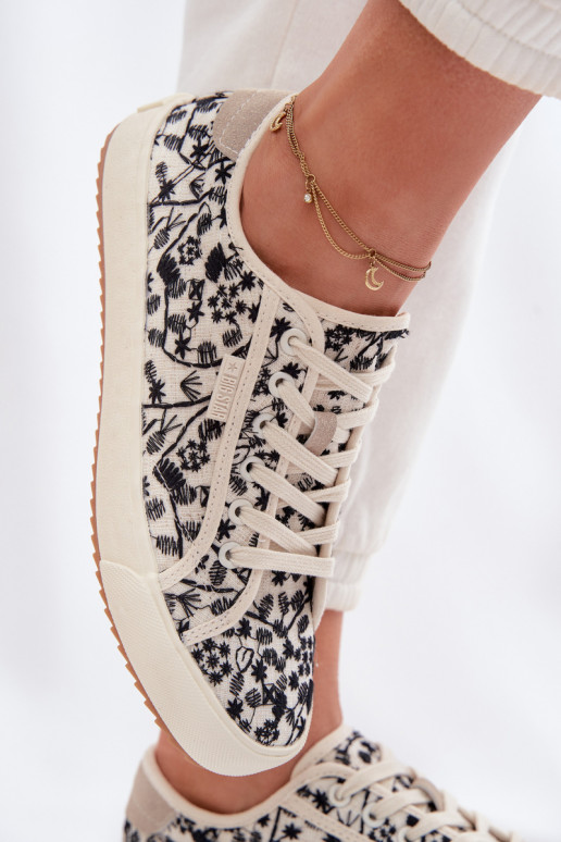 vrijetijdsschoenen Sneakers Dames Big Star TT274842 ivoor