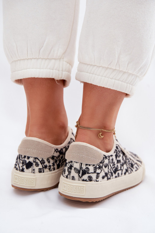 vrijetijdsschoenen Sneakers Dames Big Star TT274842 ivoor