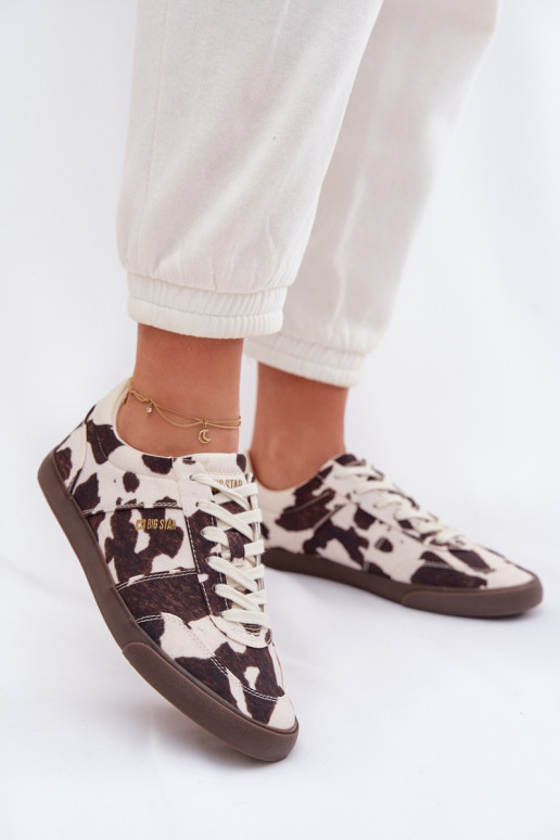 Sneakers model schoenen Dames IN Łaty Big Star TT274369 INit-bruine kleur