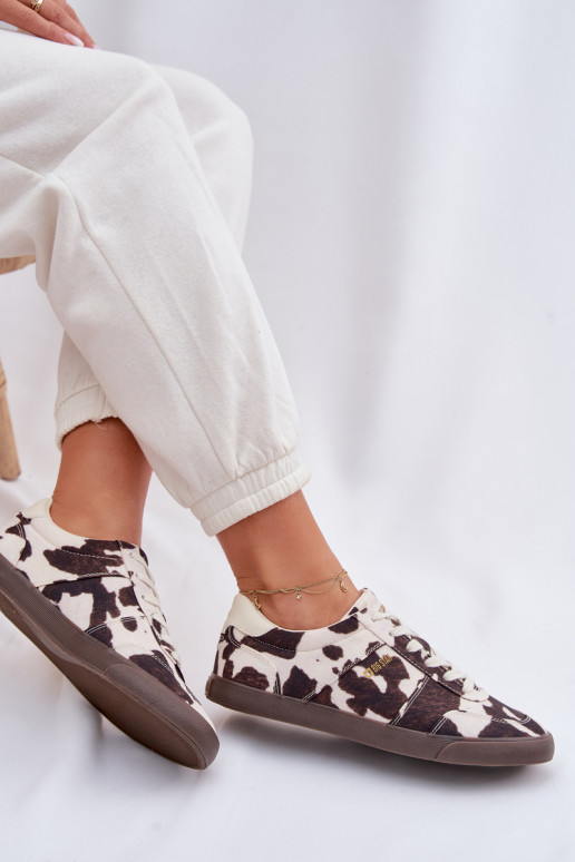 Sneakers model schoenen Dames IN Łaty Big Star TT274369 INit-bruine kleur