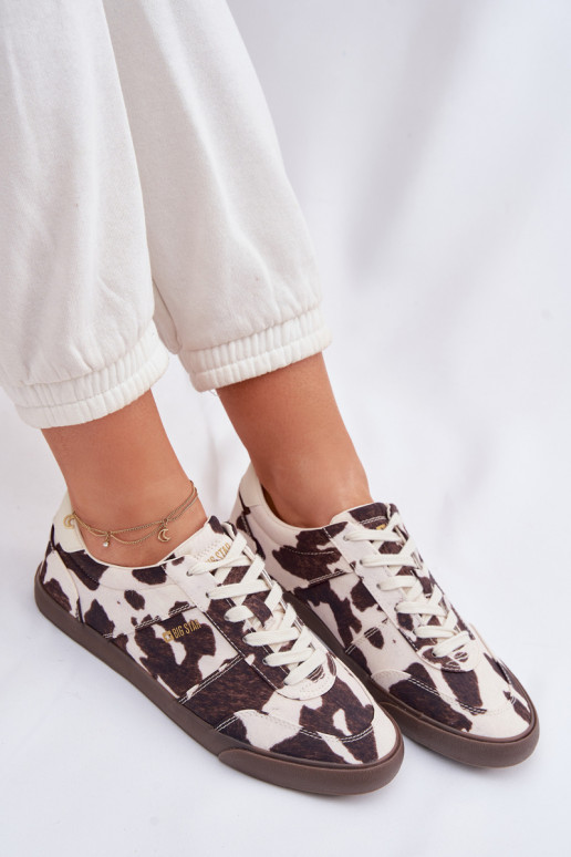 Sneakers model schoenen Dames IN Łaty Big Star TT274369 INit-bruine kleur