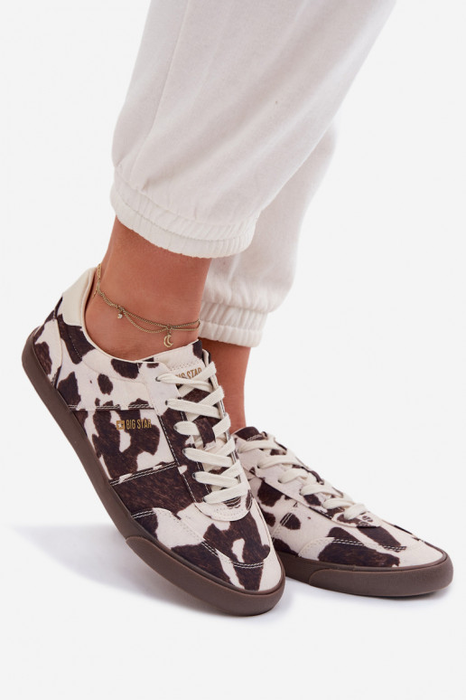 Sneakers model schoenen Dames IN Łaty Big Star TT274369 INit-bruine kleur