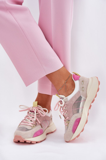 Suède sportieve sneakers voor dames Vinceza 66725 in diverse kleuren 2