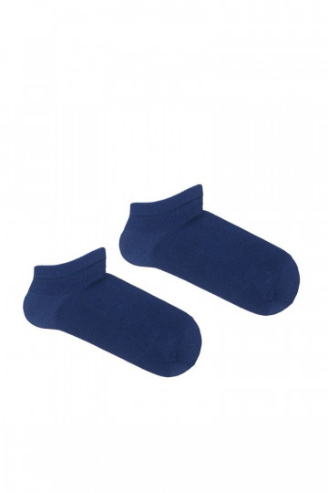 Kinderen enkelsokken Glad donkerblauw