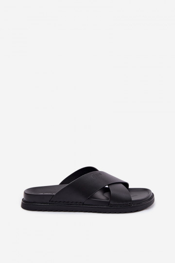 Leren pantoffels voor mannen Big Star TT174217 zInart 2