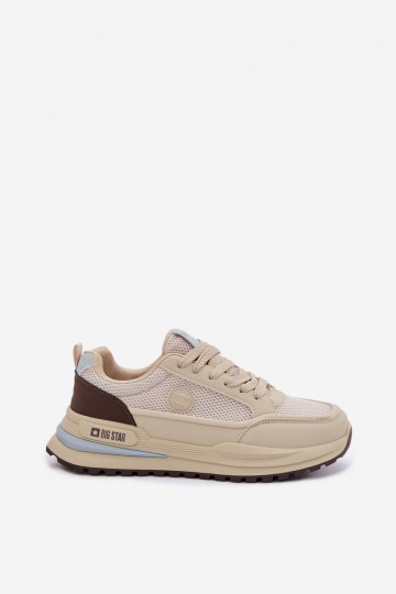 Sportschoenen voor mannen Big Star TT174316 Hi-Poly System zandkleur 2