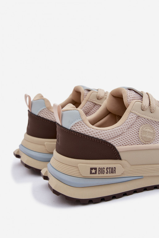 sportschoenen voor mannen Big Star TT174316 Hi-Poly System beige