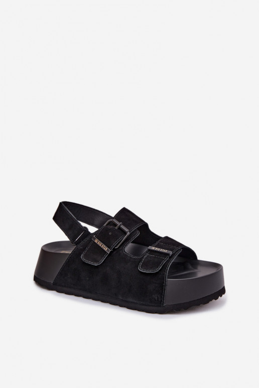 Sandalen van suède met platform Big Star TT274237 zInart