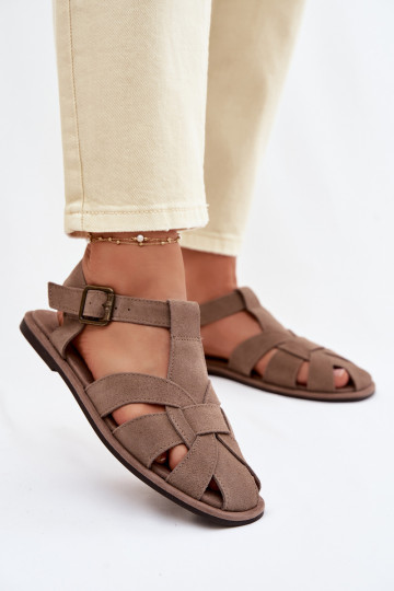 Sandalen voor damesOpturalnego van suèdeu Big Star TT274250 beige