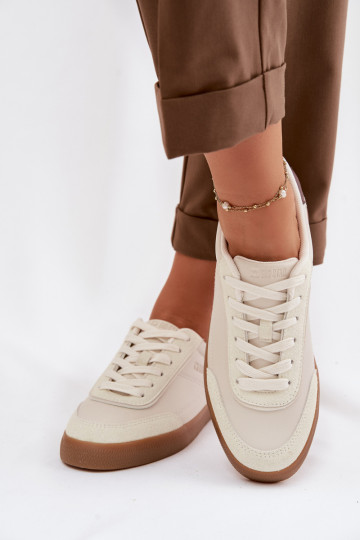 Sneakers model schoenen Dames van ecoleer Big Star TT274311 ivoor 2