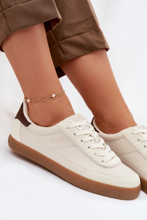 Sneakers model schoenen Dames van ecoleer Big Star TT274311 ivoor